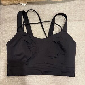 Lululemon long line bra with crisscross back size 8